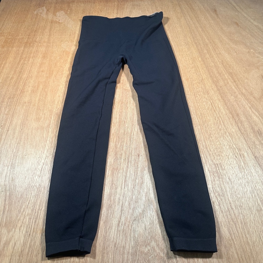 Spanx Look At Me Now Leggings Women XL Black Seamless High Waisted Shapewear